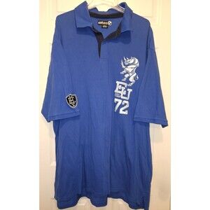 Ecko patched polo shirt, royal blue, 4XLT, big & tall, worn once, RARE